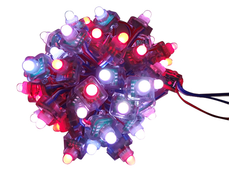 LED String Light WS2801 Digital LED Pixel Module IP68 DC12V Input 0.6W Full Color String LED