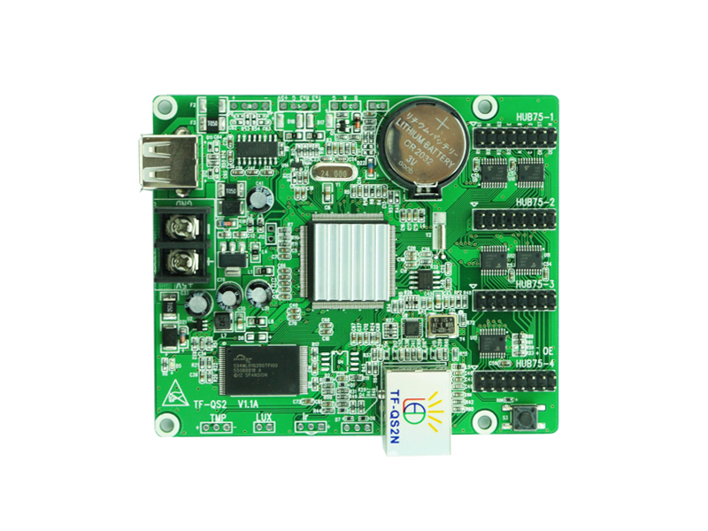 USB+Network Port Full color led video control card TF-QS2N