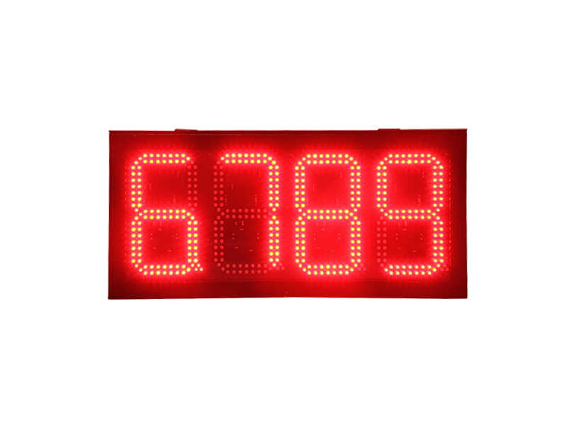 led gas station price board 10'' red color HD display