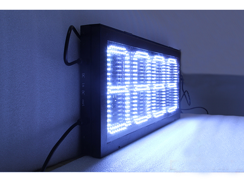 led sign display fuel price number 88.88 white color