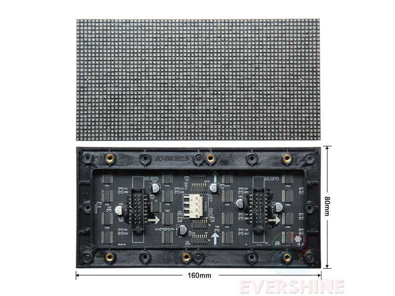 P2.5 led display module 1/16 led panel size 160x80mm 64x32 pixles high Brightness high refresh